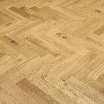 White Oak Design Herringbone Kitchen Flooring