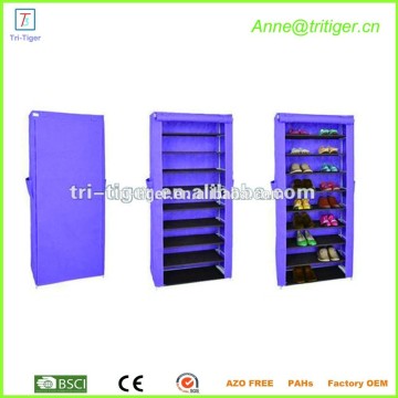 Non- woven fabric Dust-proof shoe storage organizer modern tall shoe cabinet