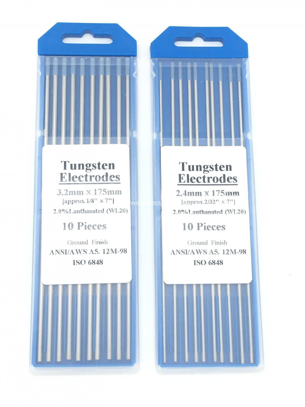 Tungsten Needle Blue Wl20 2 4 X 175mm 10 Pk Lanthanum Tungsten Electrode