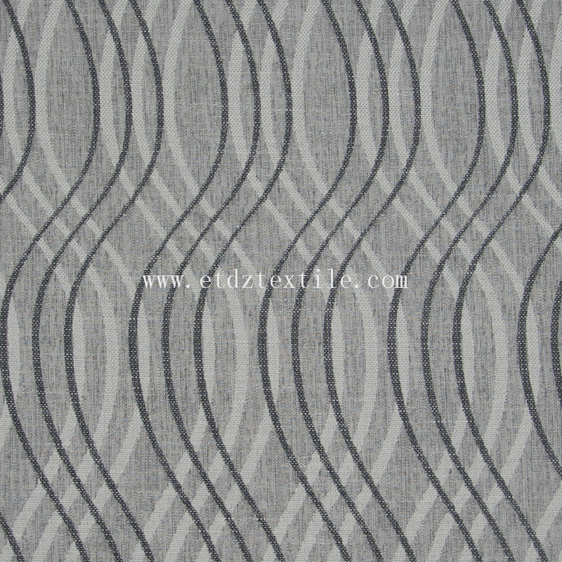 6014 Grey European Popular Fabric Dyed Wind Curtain