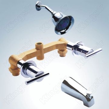 Brass Bathroom Shower Tap Set