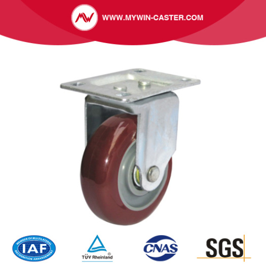 Rubber Wheel Plate Industrial Caster