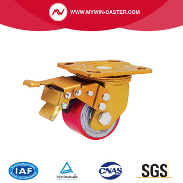 Low Center Heavy Duty Caster Top Plate With Brake
