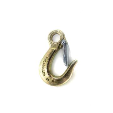 LARGE OPENING HOOK WITH SAFETY LATCH