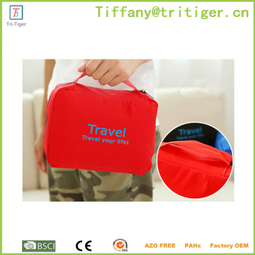 make up organizer/Travel Polyester Cosmetic Bag With Hook