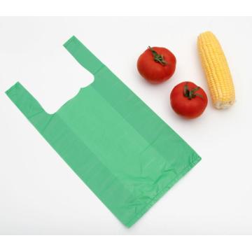 HDPE Polyethylene T-Shirt Bag in Green