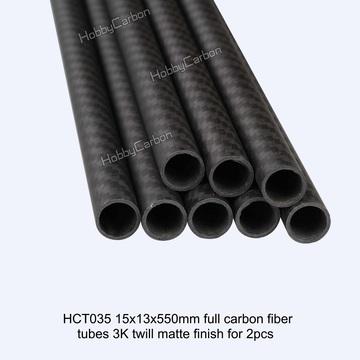 Small diameter 3k Twill Matte carbon fiber tube