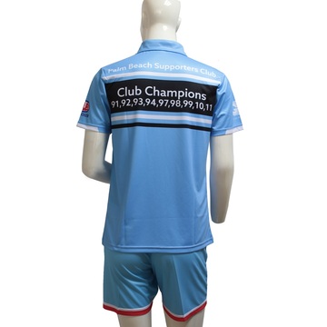 Custom Club Sublimated Cheap Blue Polo Shirts
