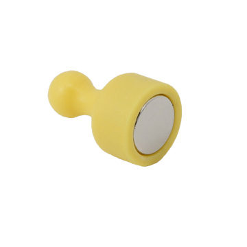 Yellow Color Pushpin Magnet for Bulletin Board