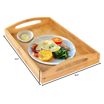 2018 custom new design bamboo serving tray for food