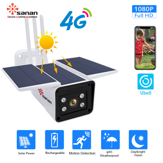 Solar 4G Wireless 2MP IP Camera with Battery