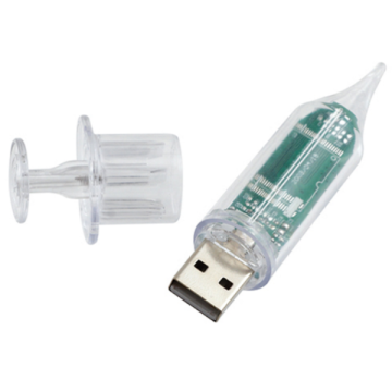 Plastic USB Flash Drive Syringe Shape Memory Stick