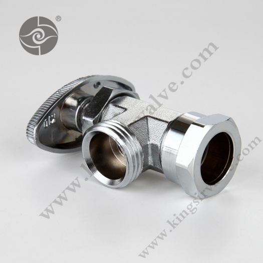 Chrome plated angle valve