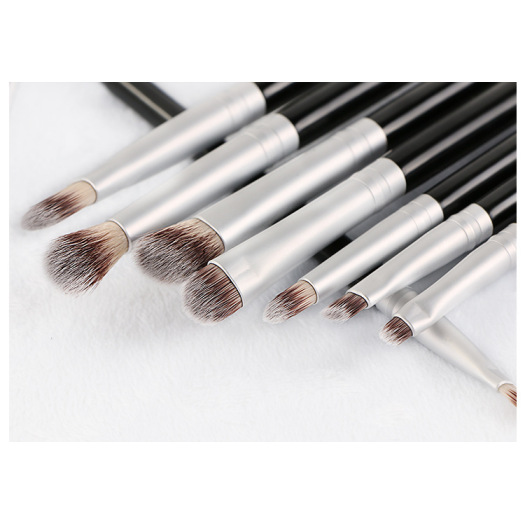 vegan black glitter makeup brushes Set Eyemakeup Kit