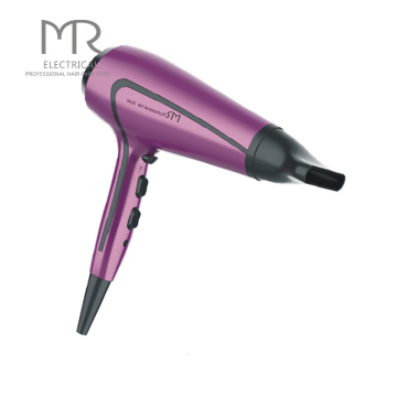 Golden luxury folding hair dryer with safety switch