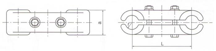 Spacers for double bus-bar conductor