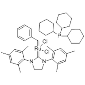 Ruthenium,[1,3-bis(2,4,6-trimethylphenyl)-2-imidazolidinylidene]dichloro(phenylmethylene)(tricyclohexylphosphine)-,( 57251693,SP-5-41)- CAS 246047-72-3