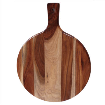 Round cutting board with handle