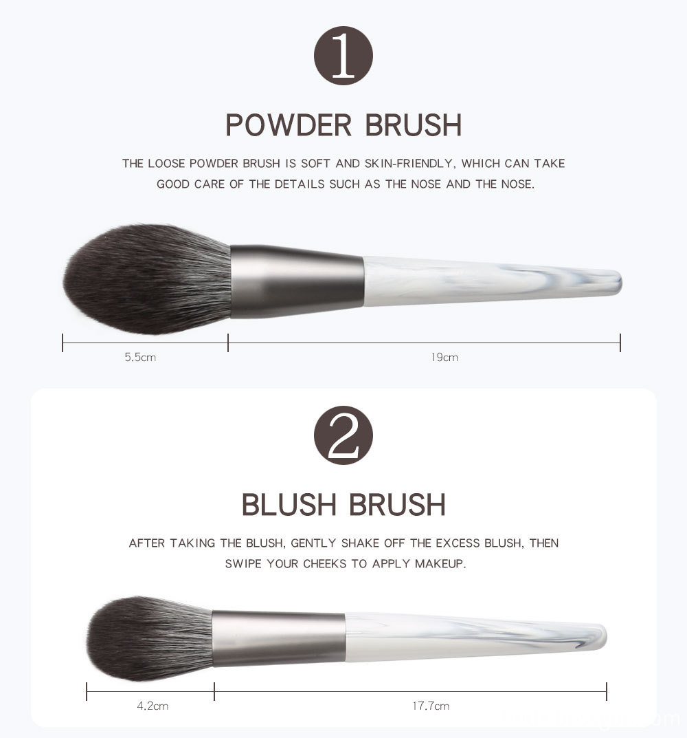 12 Piece Bunch Flower Makeup Brushes detail-1