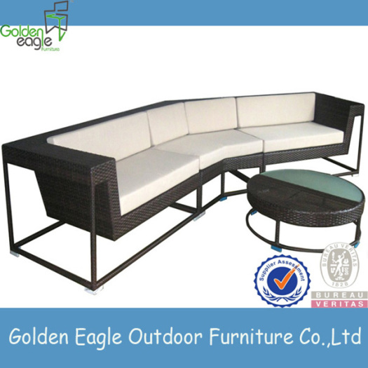 Outdoor Furniture Aluminium Farme Rattan Sofa Set