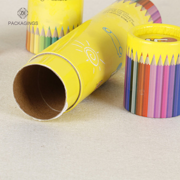 Custom CMYK cardboard cylinder tube