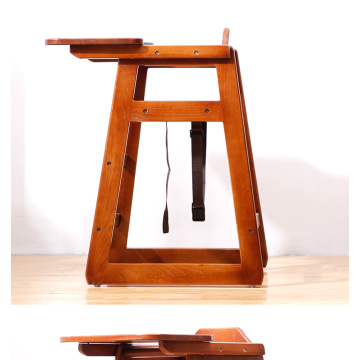Restaurant wooden portable modern baby feeding eating high chair
