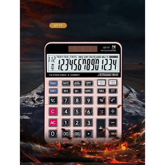 112 Steps 14 digit Desktop Calculators