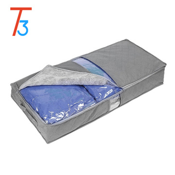 foldable storage box/fabric zipper bag/underbed quilt storage box