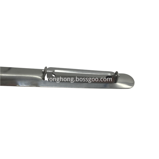 Stainless Steel Tongs Style Swivel Peeler 3