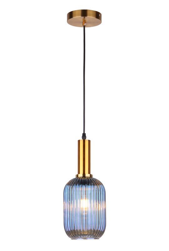 Blue Glass Pendant Lamp