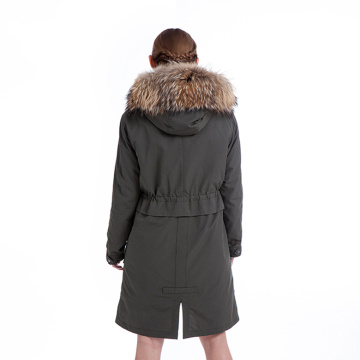 Fashion Parker coat fur liner