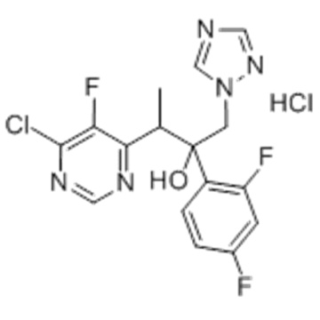 3-(6-Chloro-5-fluoropyrimidin-4-yl)-2-(2,4-difluorophenyl)-1-(1H-1,2,4-triazol-1-yl)butan-2-ol hydrochloride CAS 188416-20-8