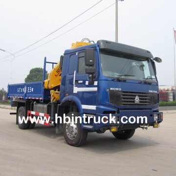 Howo Off-Road 4 x 4 Lorry Crane Truck For Sale