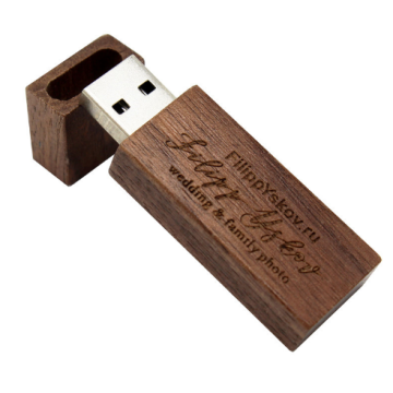 Wood USB Flash Drive with Custom Logo