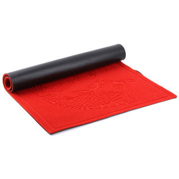 Printed mat polyester embossed floor in roll