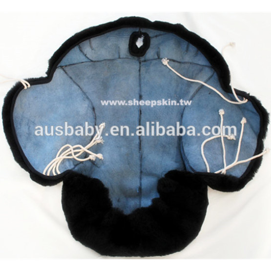 Genuine sheepskin saddle seat cover