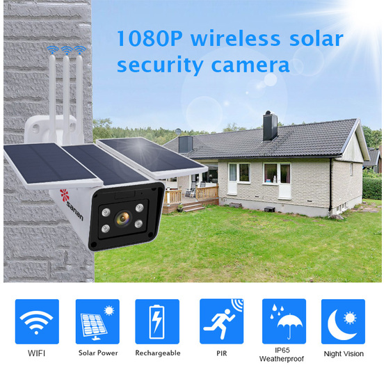 1080P Wifi wireless Solar Security Camera