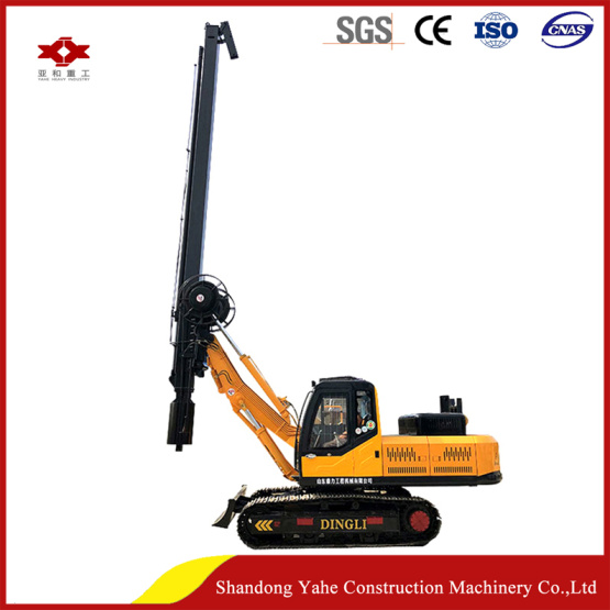 Crawler type square rod hydraulic rotary drilling rig
