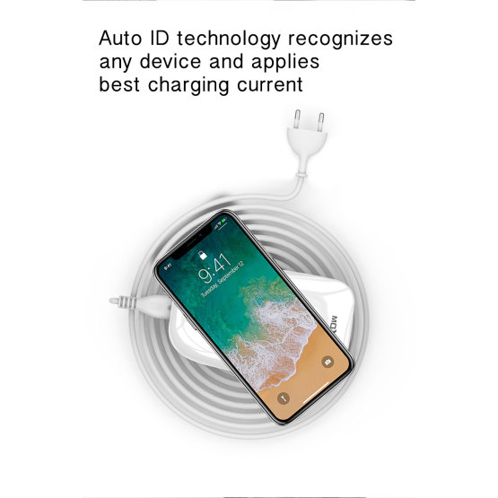 5 USB AUTO-ID Wireless Desk Charger