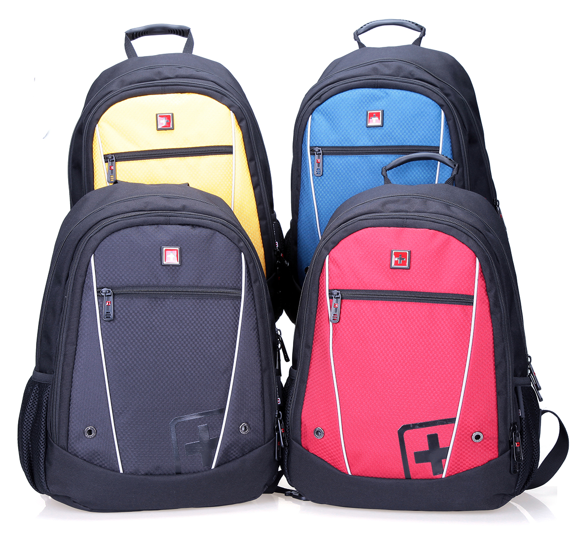 Four fashional colors school backpack