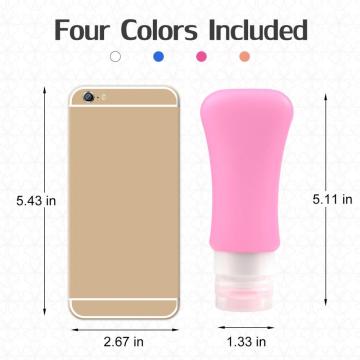 TreatMe 4 Pack Silicone Travel Bottles Squeezable