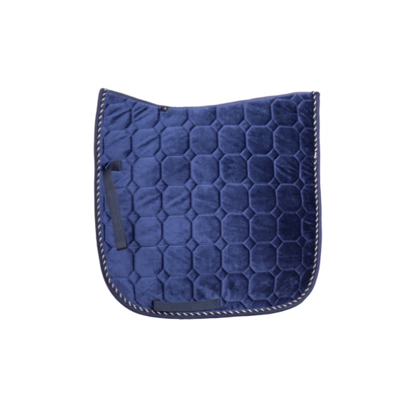 High Quality Velour Quilting Saddle Pad with Cord