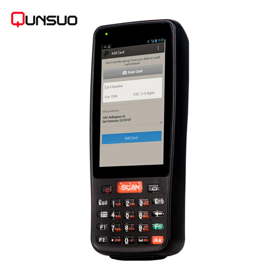 Industrial rugged Android barcode scanner NFC reader PDA
