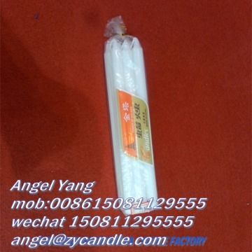 20CM LENGTH LONG CANDLES WHITE HOUSE HOLD
