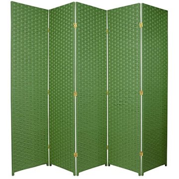Durable design Light Green Woven Fiber Room Divider