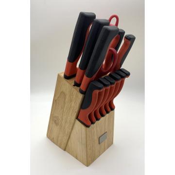 14pcs Stainless steel TRP handle knife set