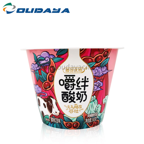 Custom Printing Plastic frozen Yogurt Cup with Lid