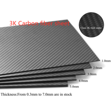 Carbon Fiber Plate Cutting 3K carbon fiber sheet