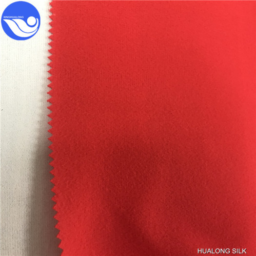 One side brushed super poly of polyester material