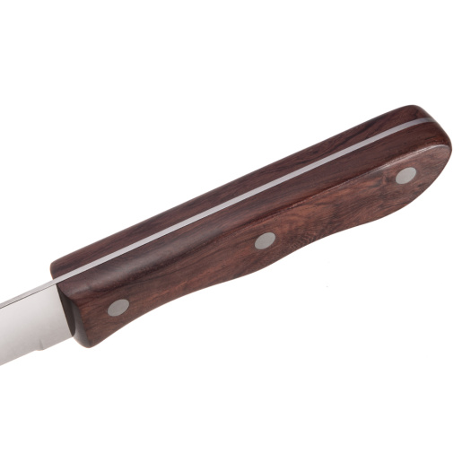 Garwin jumbo steak knife with wooden riveted handle